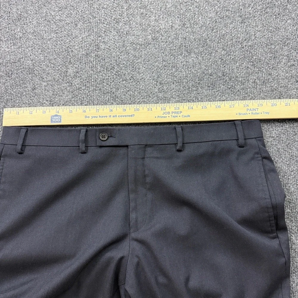 Lauren Ralph Lauren Dress Pants Mens 38x29 Navy Blue Flat Front Stretch Trousers